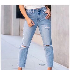 Vervet Women's Classic Blue Denim Jeans 100% Cotton